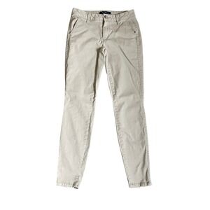Aeropostale Khaki Chino Pants Size 00 Reg Skinny Leg Academia‎ Preppy Y2K Prep